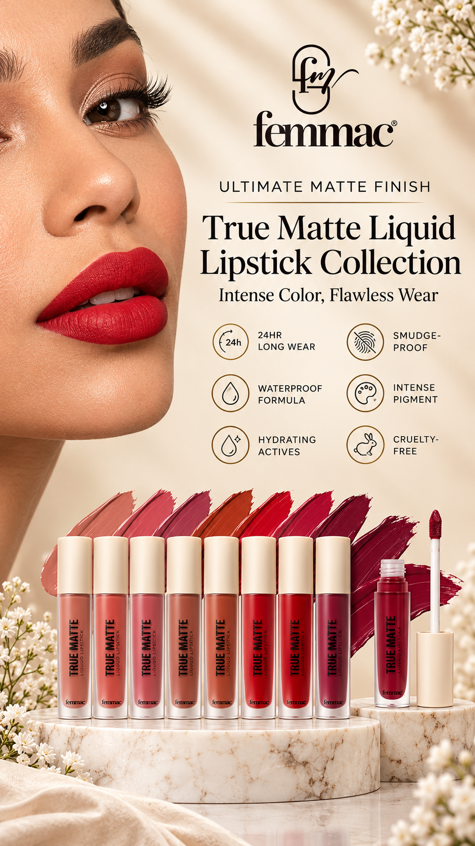 Femmac true matte lipstick collection